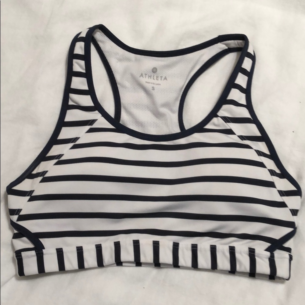 Striped Athleta Sportsbra